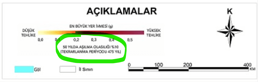 Türkiye Deprem Tehlike Haritası
